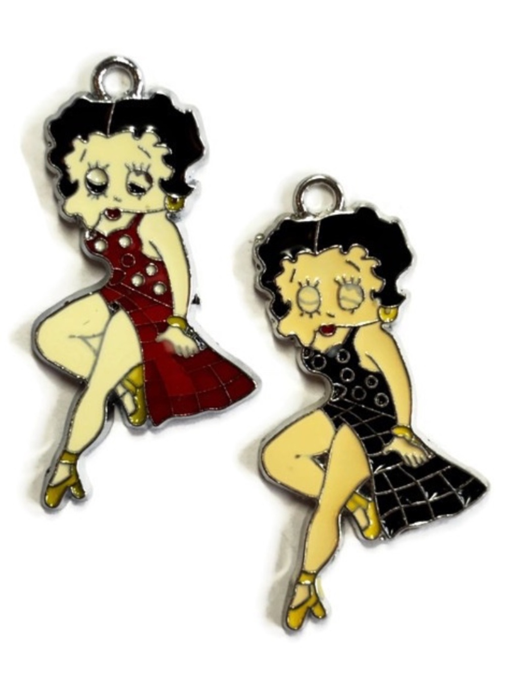 🔥Clearance Enamel Betty Boop Pendant Charms 43mm (2)